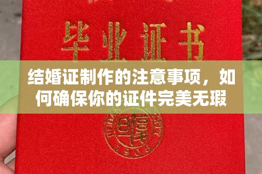 白山结婚证制作的注意事项，如何确保你的证件完美无瑕